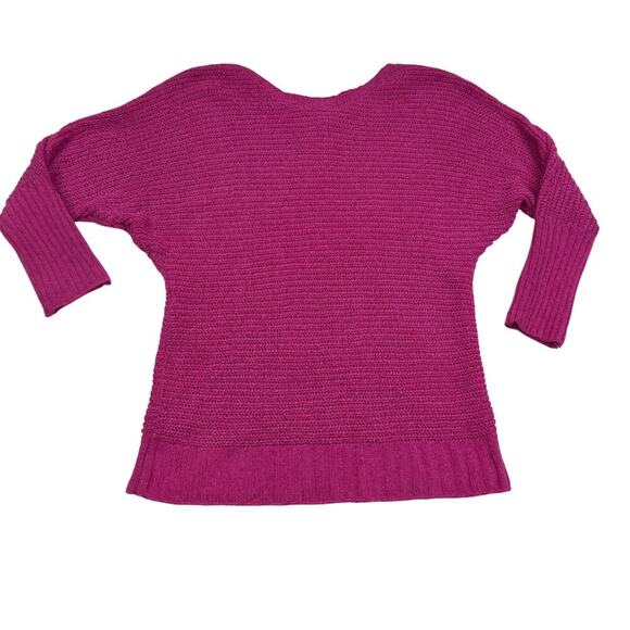 Pink Rose Soft Comfy Boat Neck Dolman Sleeve Pullover Sweater Women's Size Large - Picture 2 of 5